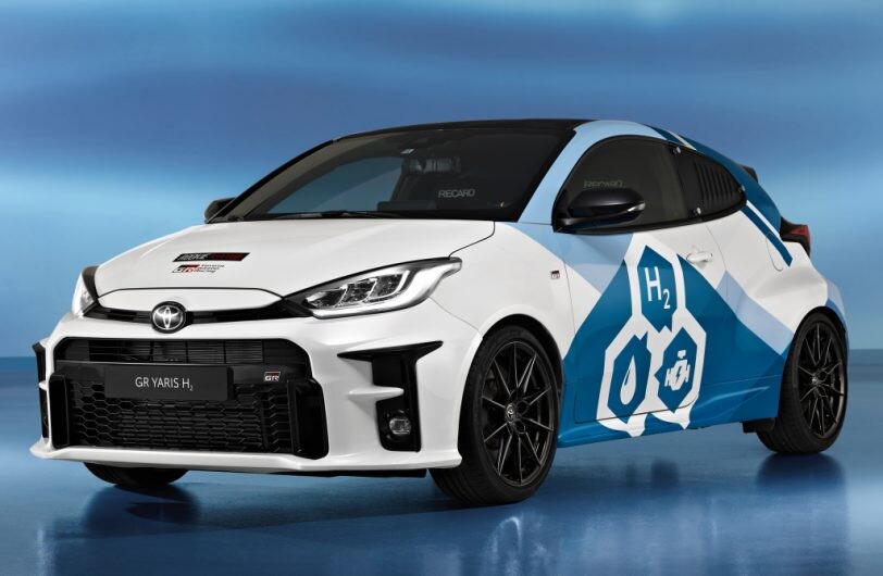 Este Toyota GR Yaris tiene un motor de combustión alimentado a hidrógeno