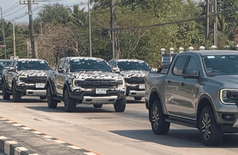 La nueva Ford Ranger Raptor deja ver su trompa