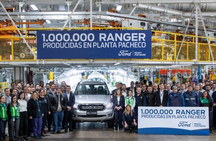 Ford festeja el millón de Ranger producidas en Pacheco