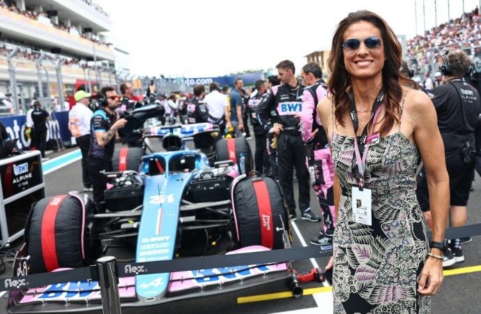 Gabriela Sabatini, presente en el GP de F1 de Miami, vivió la experiencia E-Tech junto al BWT Alpine F1 team