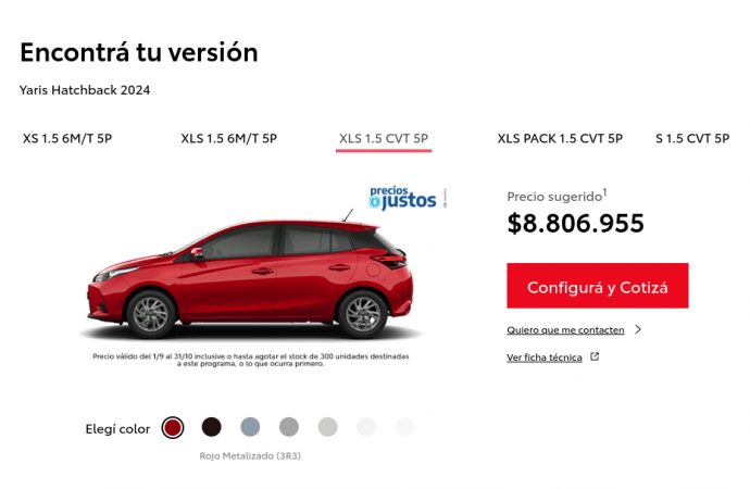 ¿Cuáles son y cuánto cuestan los modelos que entraron en los precios justos?