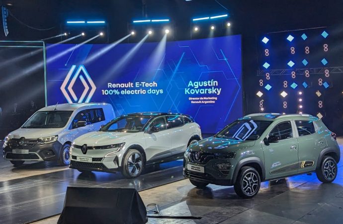 Renault presenta la gama E-Tech eléctrica en la Argentina con tres modelos: Kwid, Kangoo y Megane
