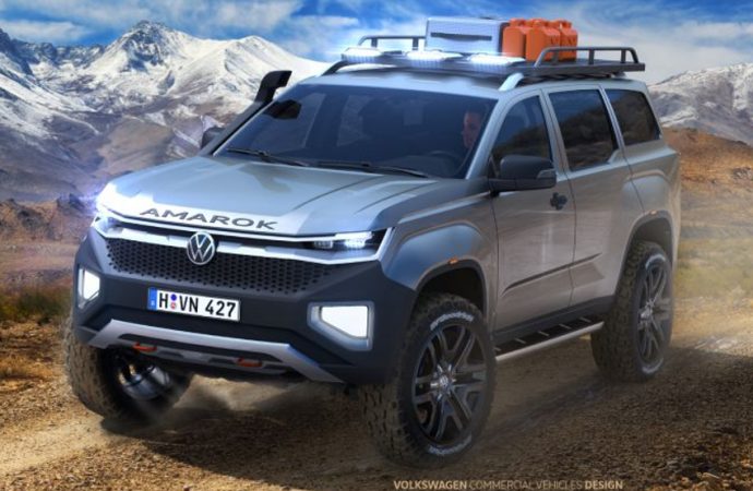 Volkswagen muestra un boceto de la Amarok SUV que no llegó a producir