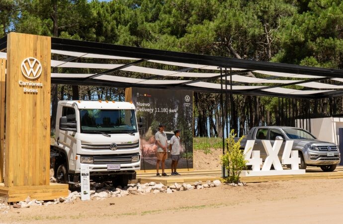 La División Camiones y Buses de Volkswagen presente en la frontera de Pinamar